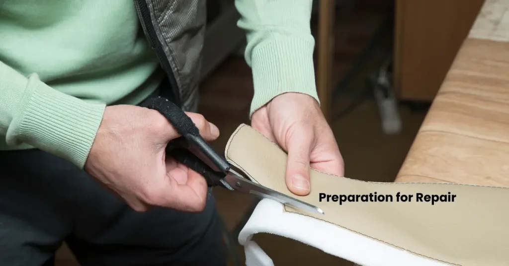 How to repair leather car seats Preparation for Repair