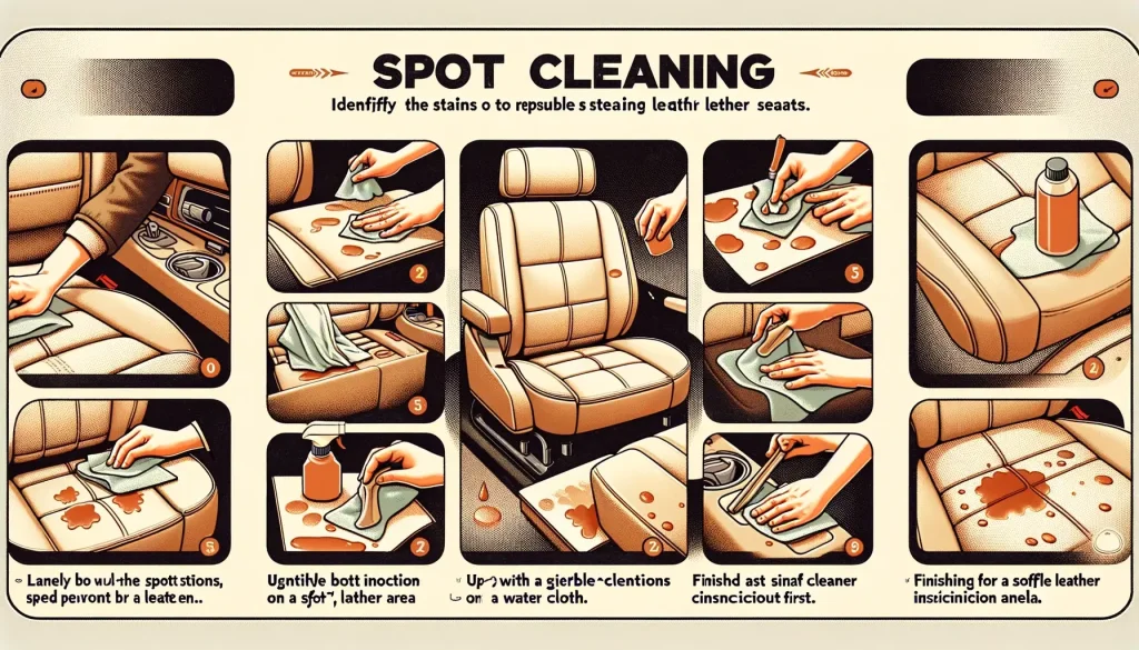 spot cleaning techniques for leather seats