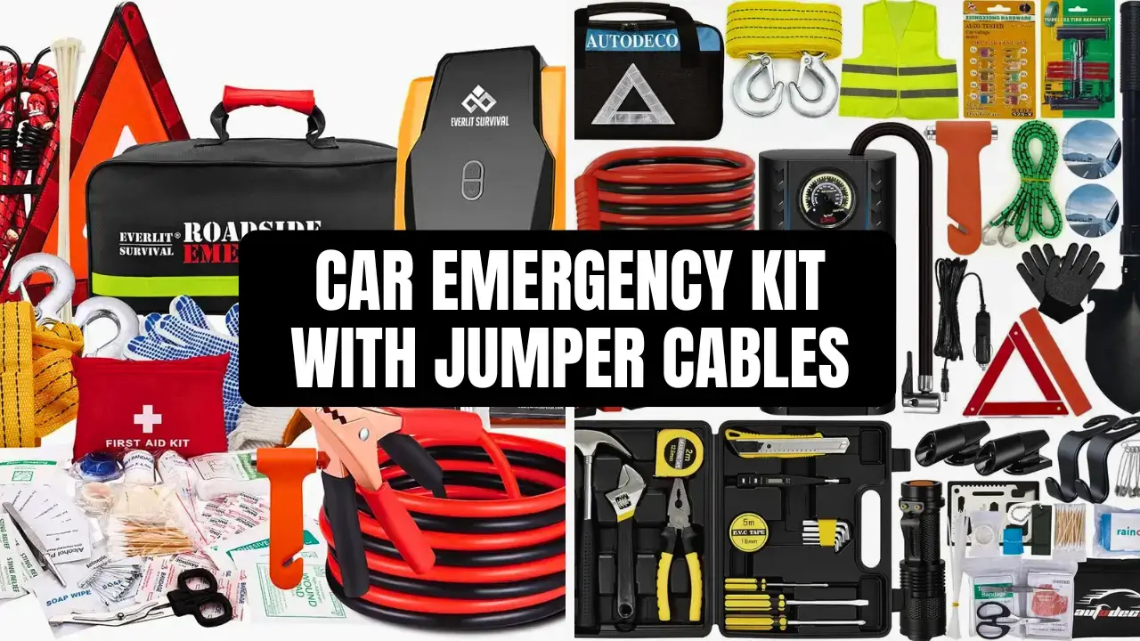 Car Emergency Kit with Jumper Cables