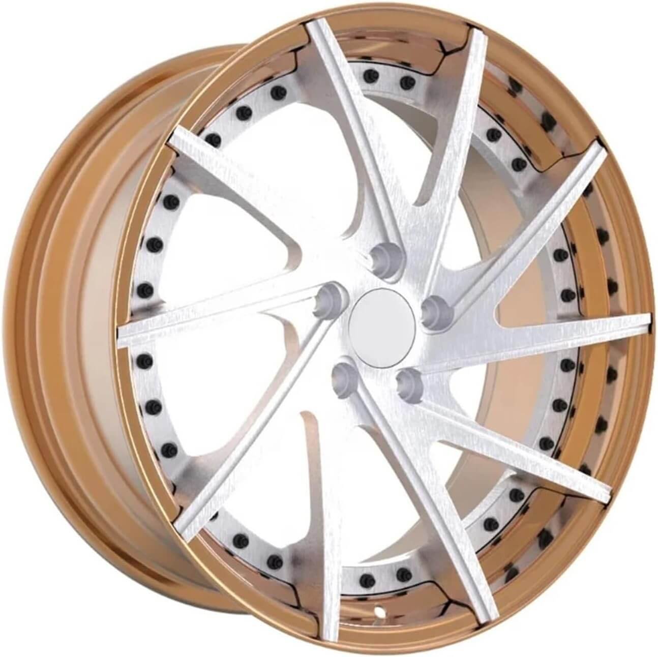 Brushed Aluminum wheels