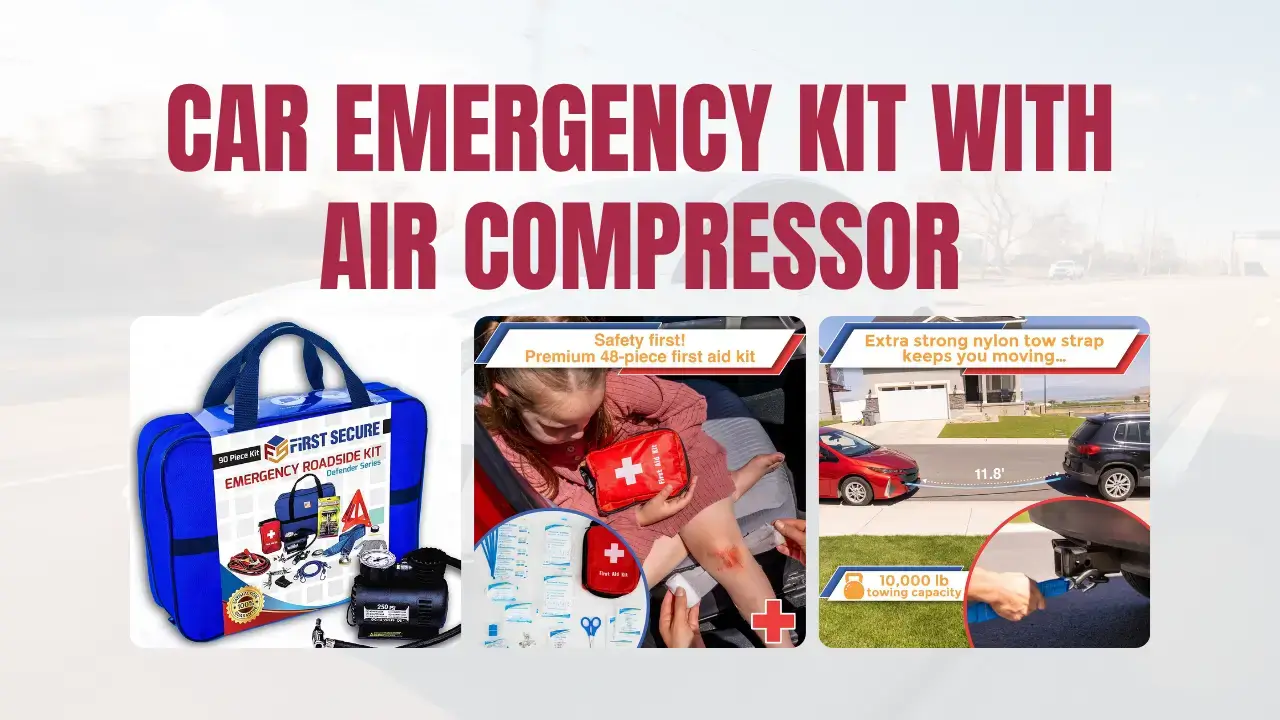Car Emergency Kit with Air Compressor