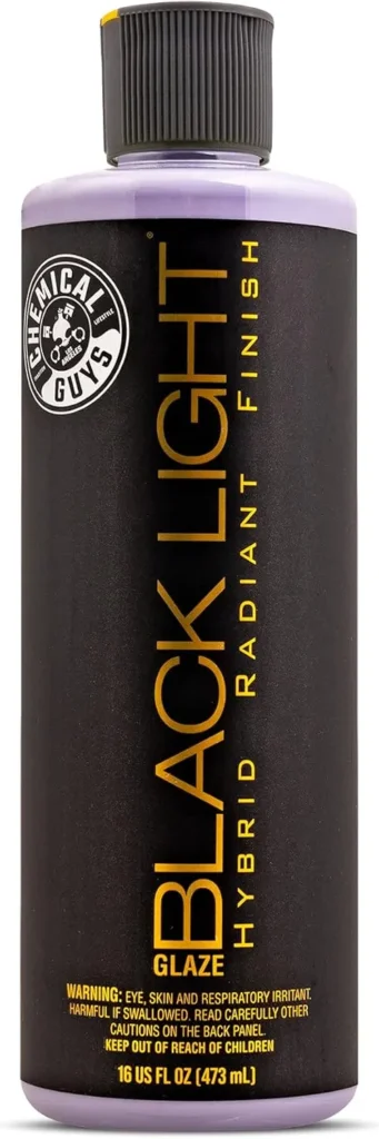 Chemical Guys GAP 619 16 Black Light Hybrid Radiant Finish, Glaze & Sealant, (Safe for Cars, Trucks, SUVs, & More) for Black and Dark Colored Cars, 16 fl oz