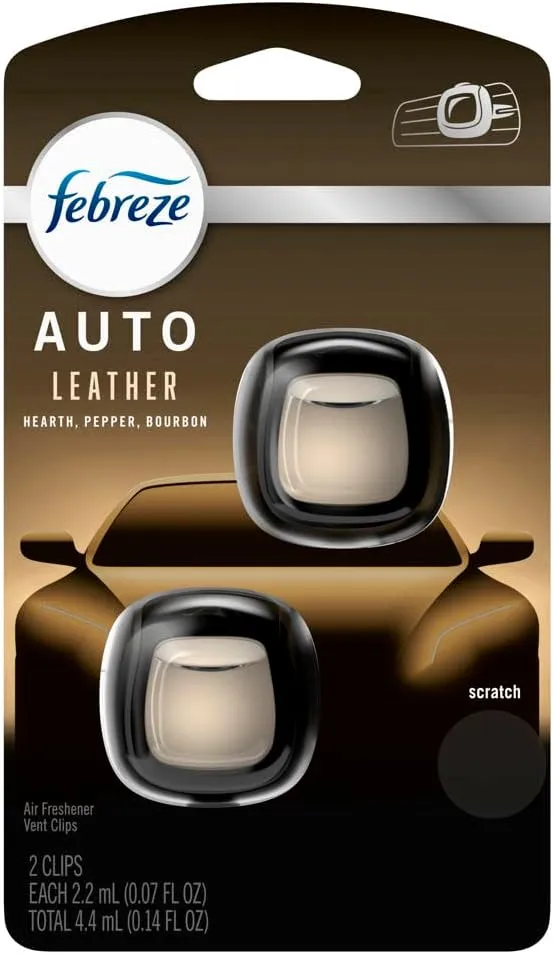Febreze Car Vent Clip – Leather Scent