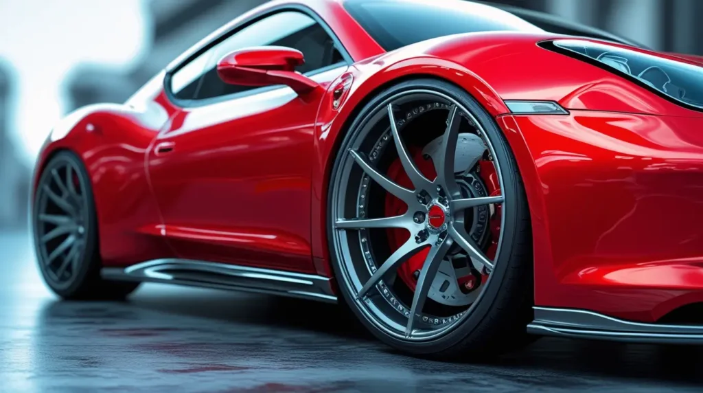GunmetalGray Rims on Red Cars