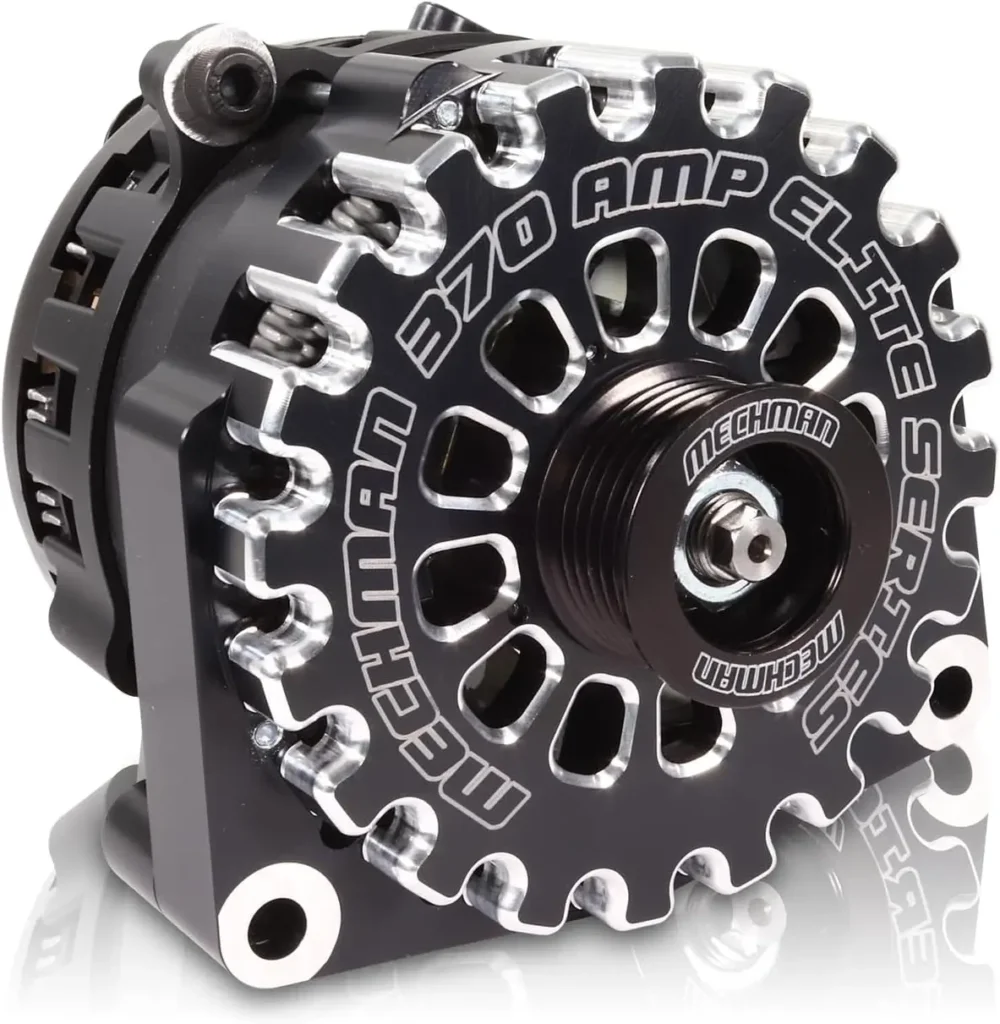Mechman Alterntors 370 amp Black Billet for 05-13 GM Truck