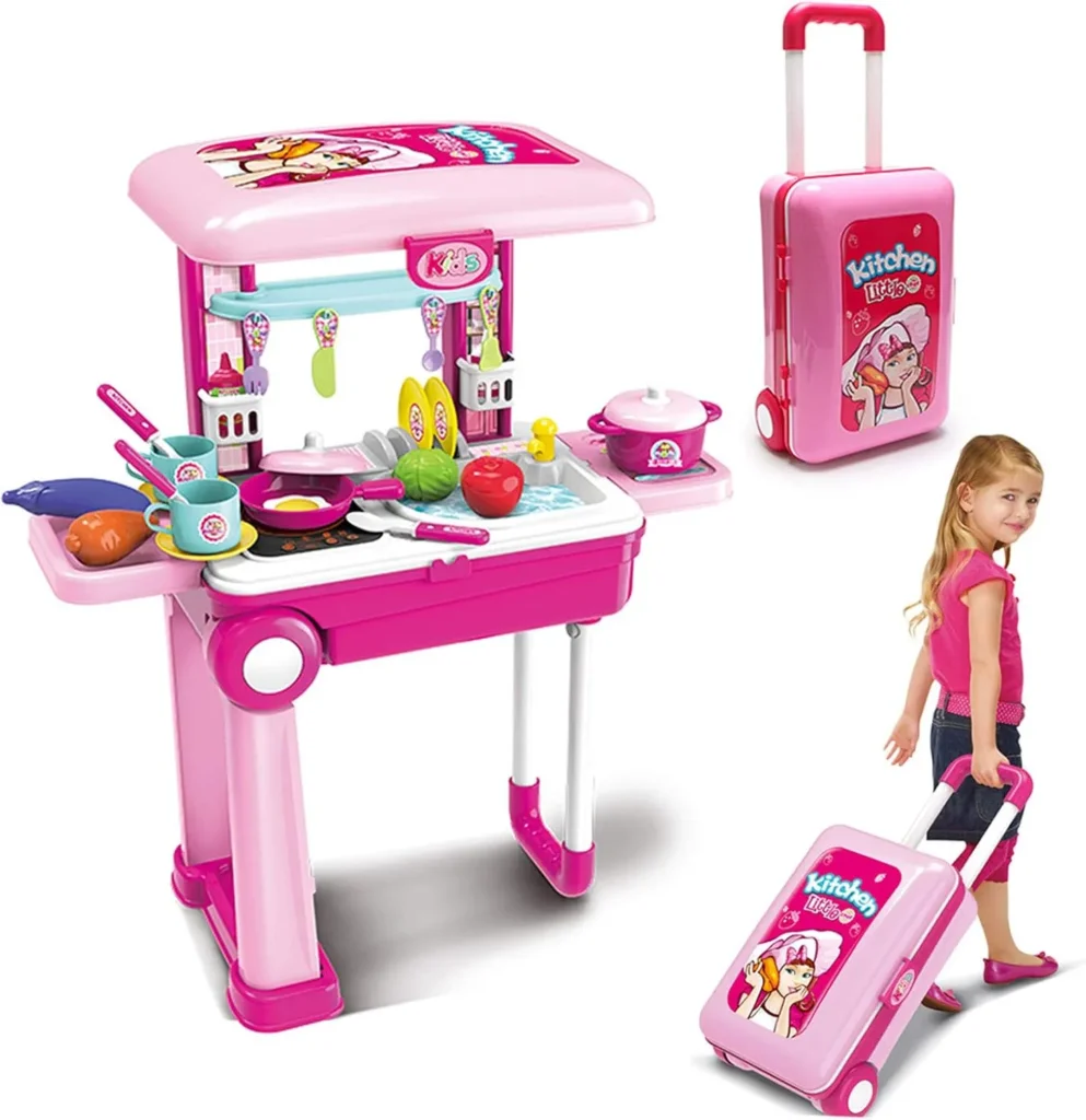 Travel Luggage Turn into Play Kitchen