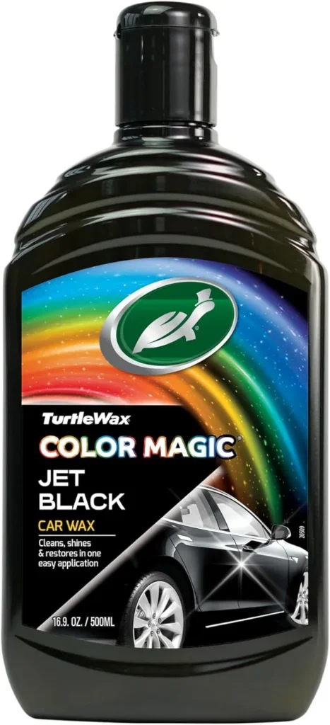 Turtle Wax 52708 Color Magic Car Paintwork Polish Restores Colour & Shine Black 500ml