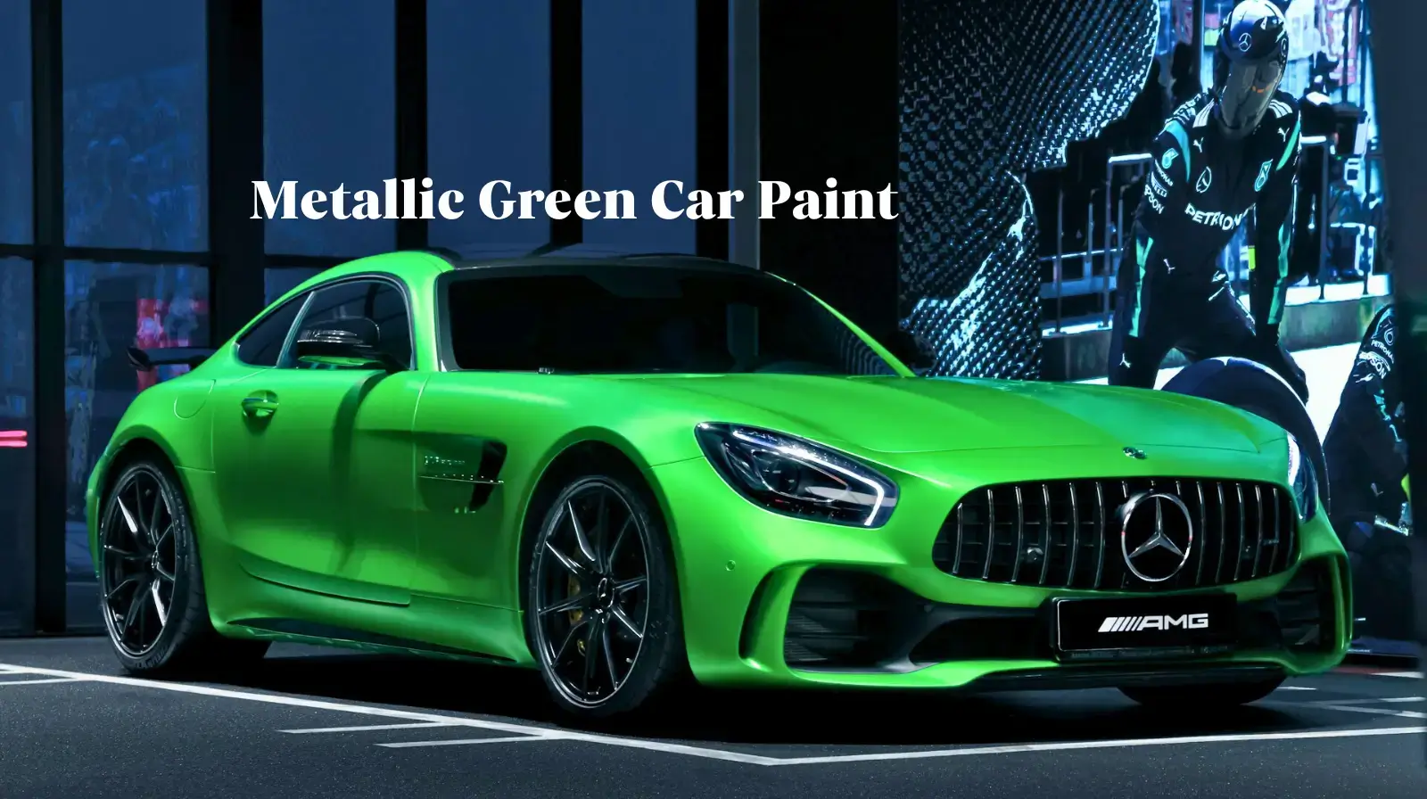 Metallic Green Car Paint