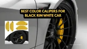 best color calipers for black rim white car