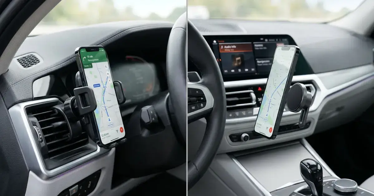 Car Phone Mount vs Magnetic Holder