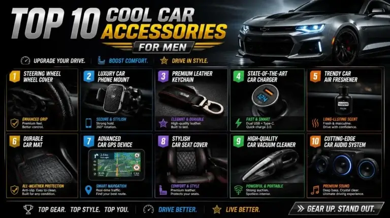 Top 10 Cool Car Accessories for Men