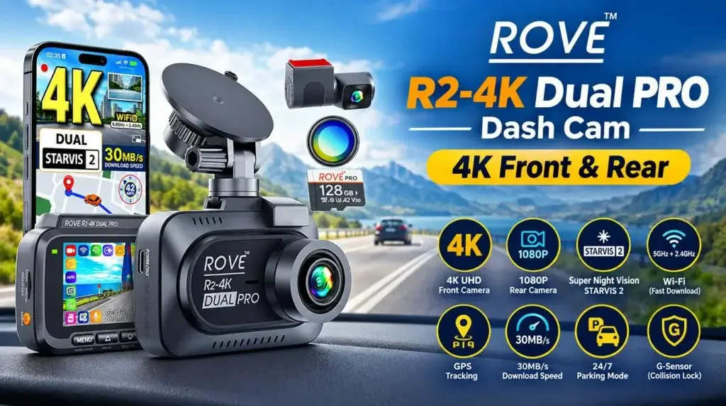 4K+2K Dash Camera for Cars