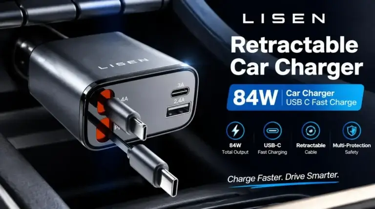 LISEN Retractable Car Charger