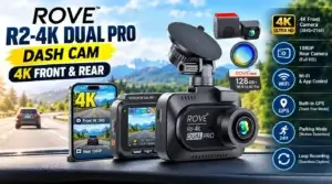 ROVE R2-4K Dual PRO Dash Cam 4K Front & Rear